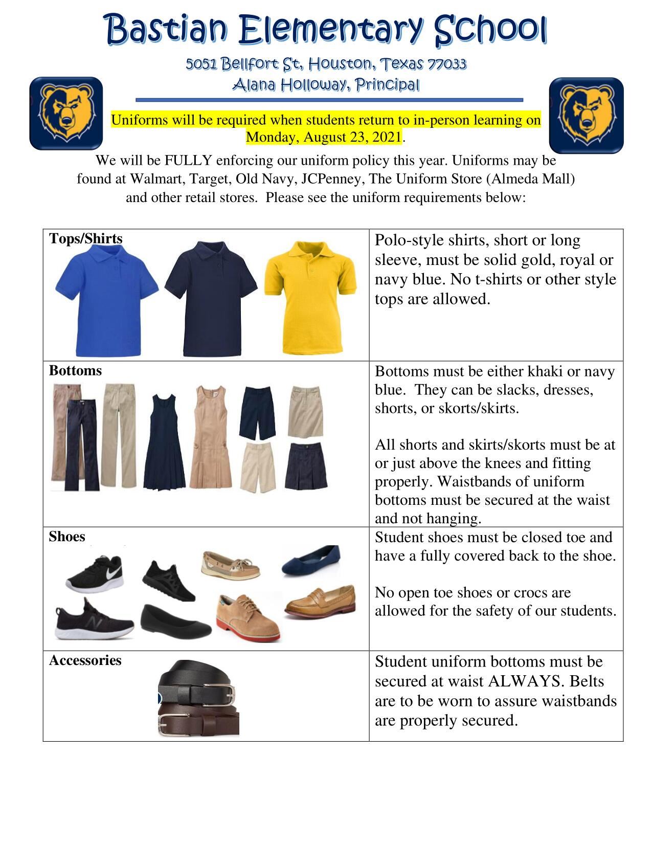  2022-2023 School Dress Code